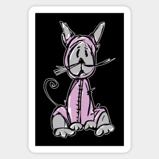 Cat Wearing Pink Onsie Sticker